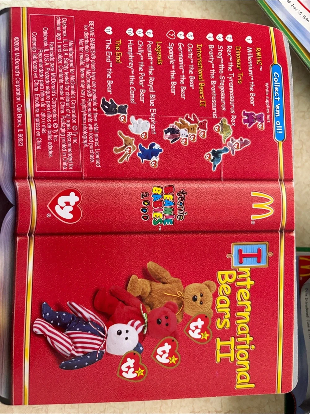 Ty Spangle Patriotic Bear Plush - Red, White, Blue